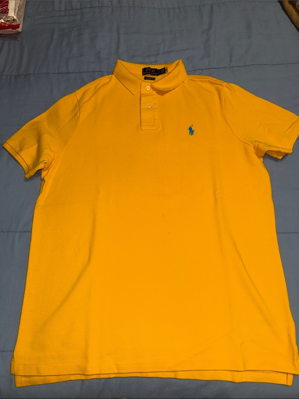 Polo by Ralph Lauren Bright Yellow Short-Sleeve Polo with Blue Pony